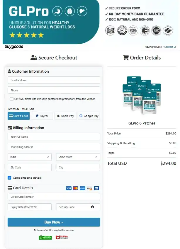 GLPro Patches Secure Checkout Page